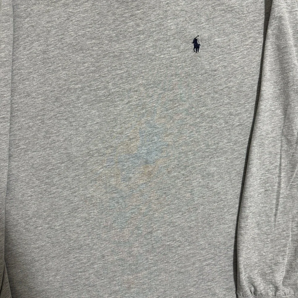 Polo Ralph Lauren Mens XXL Gray Long Sleeve T-Shirt Pony Logo Cotton Blend
